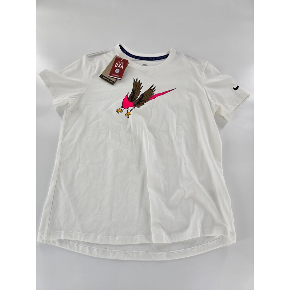 Nike Team USA Olympics 2024 Tee Women's T-Shirt Size Medium M NWT FN0883-100
